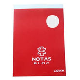 Bloc Espiral Estándar Liso 80H 90g | Loan Industrias Graficas | Cartón | Formato Estándar | Pack 20 Unidades
